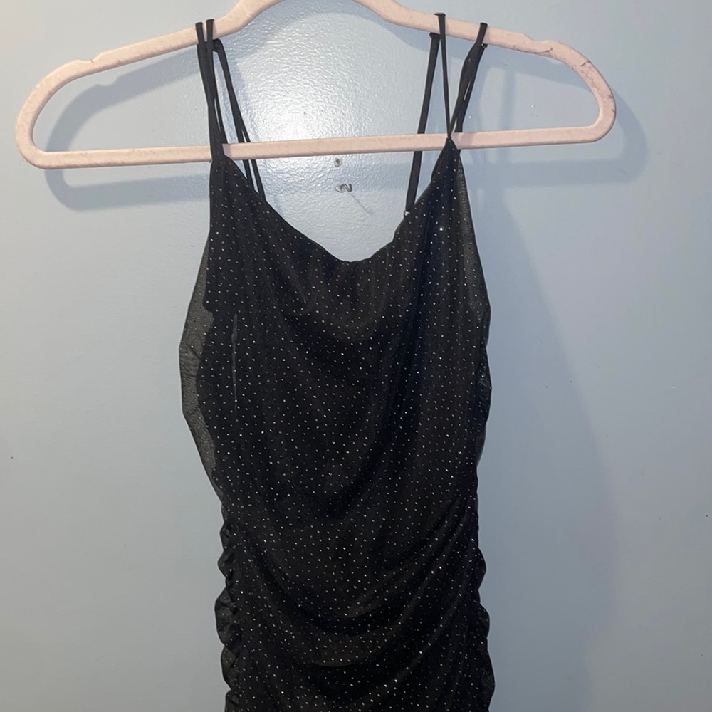 Sparkly black dress